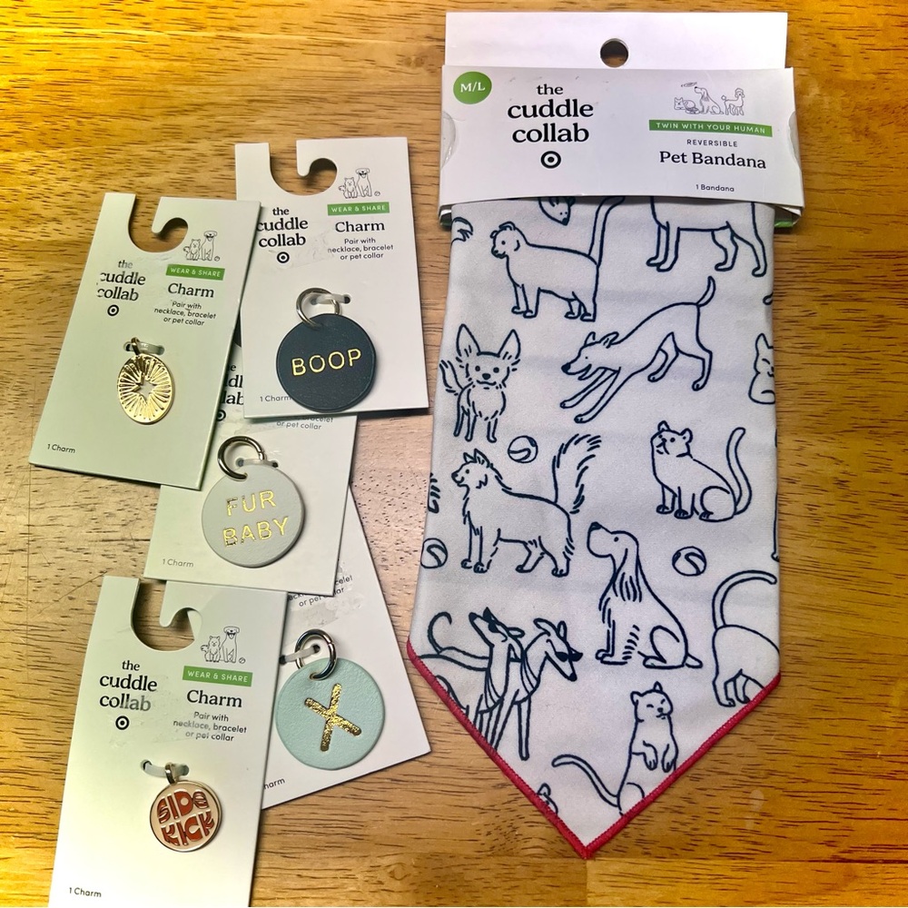 •new• THE CUDDLE COLLAB Bandana & Charm Bundle